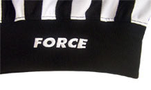 FORCE ELITE Pro Referee Jersey with black sleeve inserts and sewn-in  bands. Red or Orange