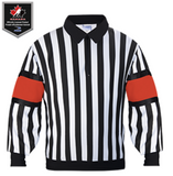 FORCE Pro Referee Jersey with sewn-in arm bands. Red or Orange