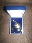 Gold Plated Engraveable Acme Thunderer Whistle in Presentation Box